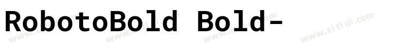 RobotoBold Bold字体转换